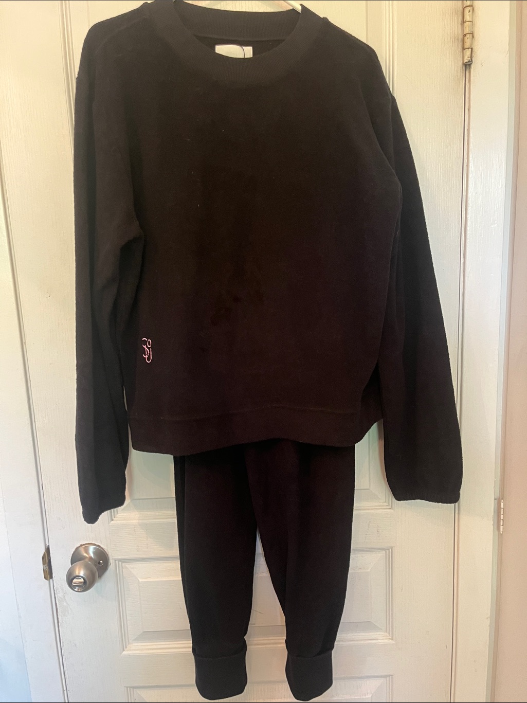 State Of Underdress Black Womens 2piece Organic Cotton Lounge Set-New